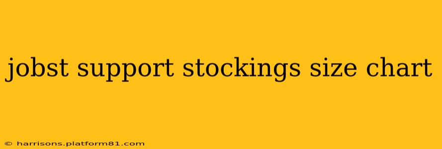 jobst support stockings size chart