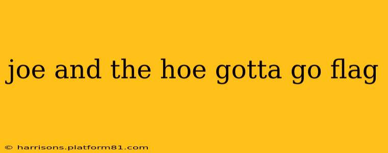 joe and the hoe gotta go flag