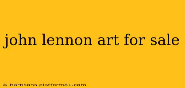 john lennon art for sale