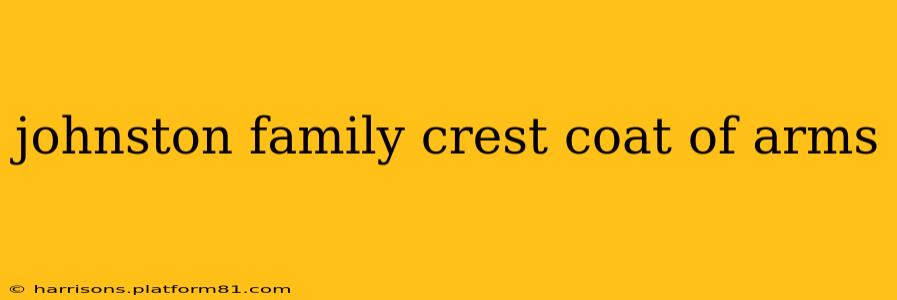 johnston family crest coat of arms