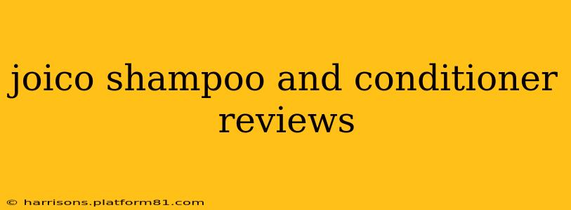 joico shampoo and conditioner reviews