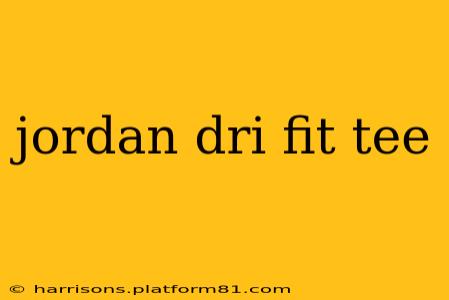 jordan dri fit tee