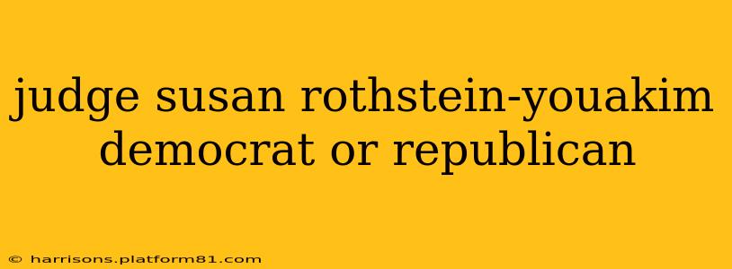 judge susan rothstein-youakim democrat or republican