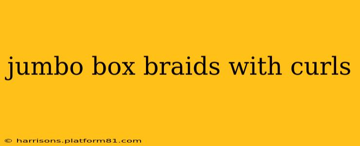 jumbo box braids with curls