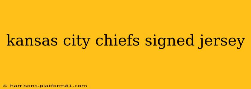 kansas city chiefs signed jersey