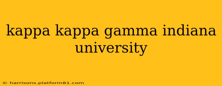 kappa kappa gamma indiana university