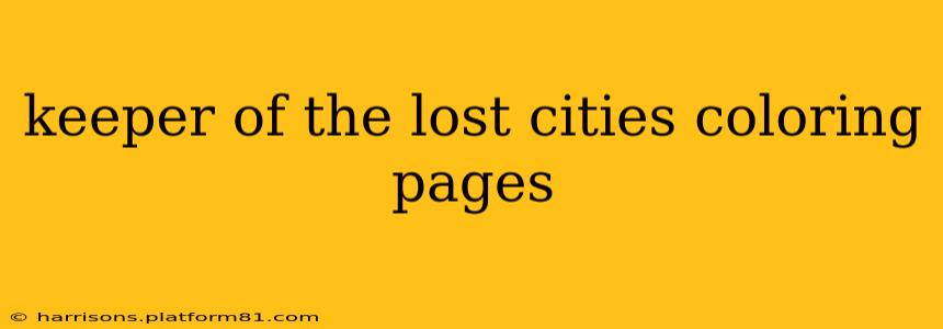 keeper of the lost cities coloring pages