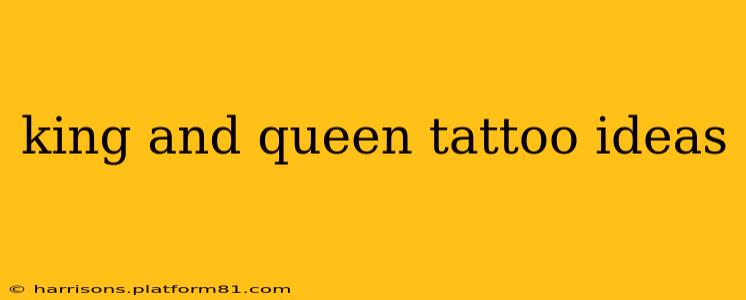 king and queen tattoo ideas