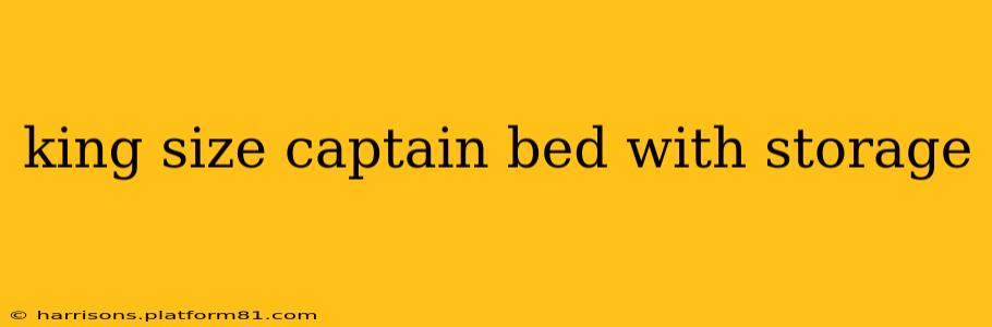 king size captain bed with storage