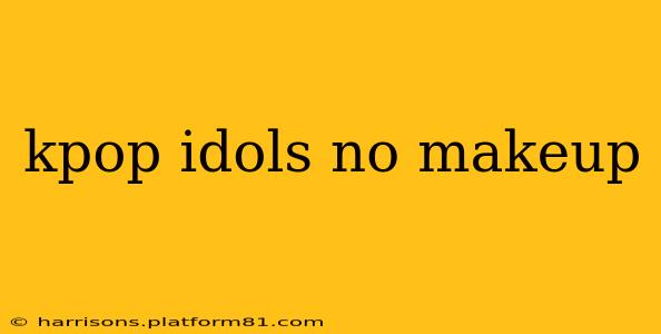 kpop idols no makeup