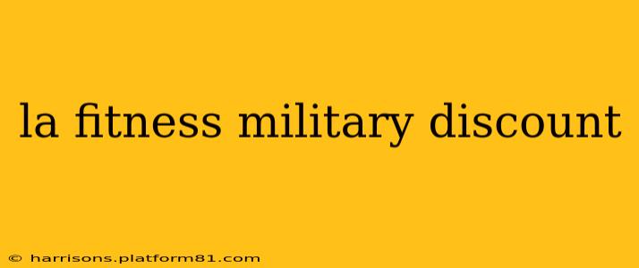 la fitness military discount