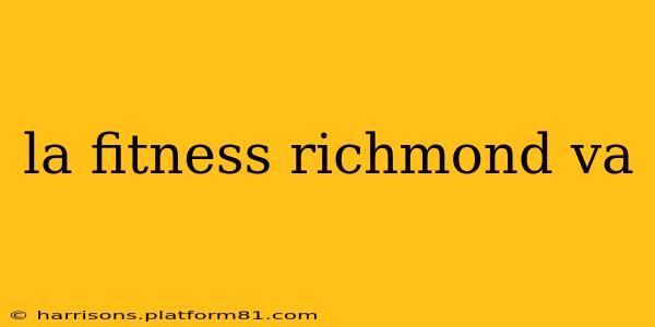 la fitness richmond va