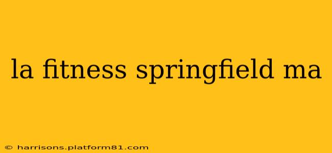 la fitness springfield ma