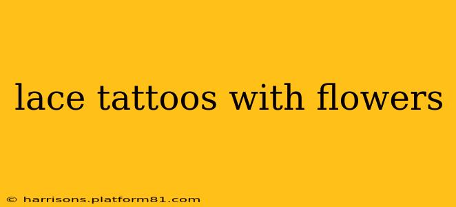 lace tattoos with flowers