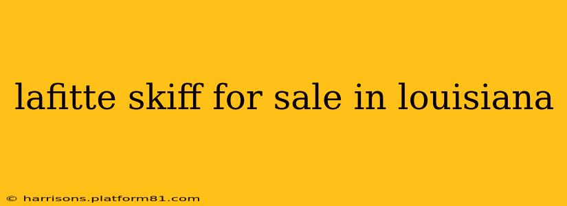 lafitte skiff for sale in louisiana