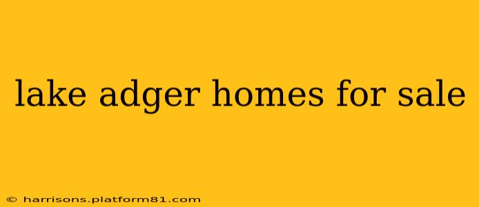 lake adger homes for sale