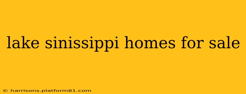 lake sinissippi homes for sale