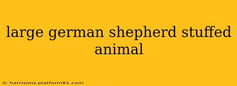 large german shepherd stuffed animal