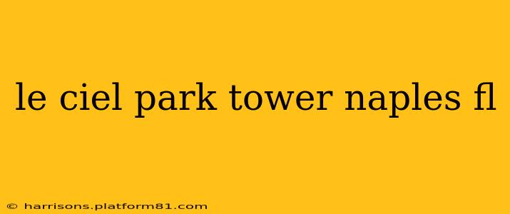 le ciel park tower naples fl