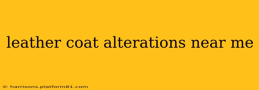 leather coat alterations near me