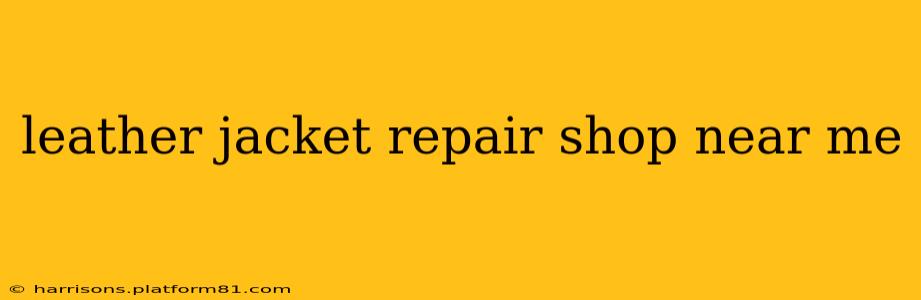 leather jacket repair shop near me