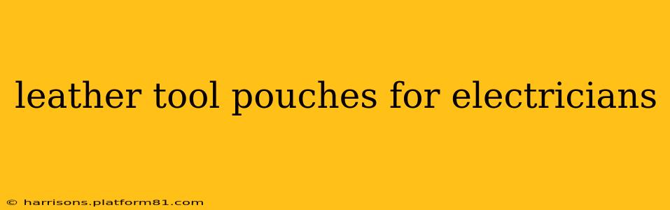 leather tool pouches for electricians