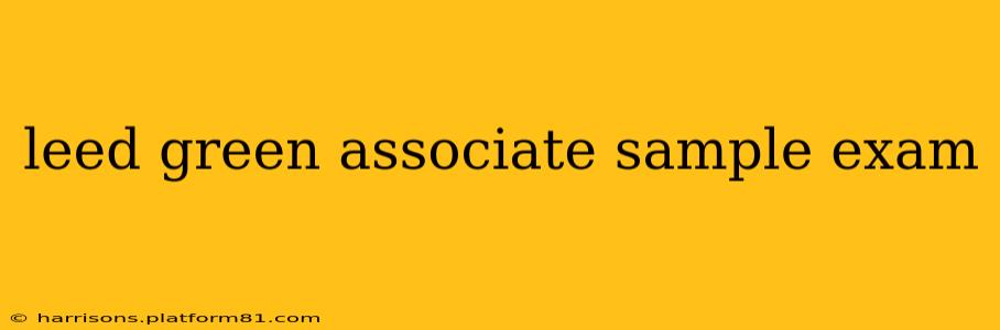 leed green associate sample exam