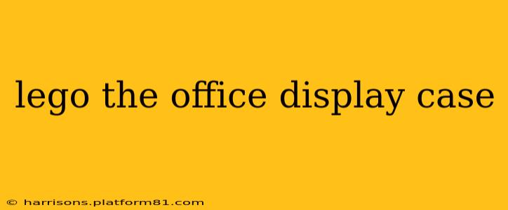 lego the office display case