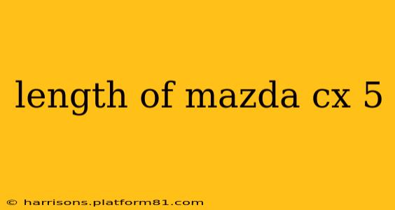 length of mazda cx 5