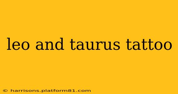 leo and taurus tattoo