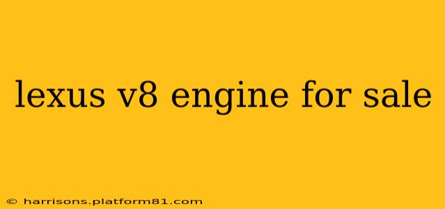 lexus v8 engine for sale