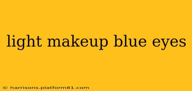 light makeup blue eyes