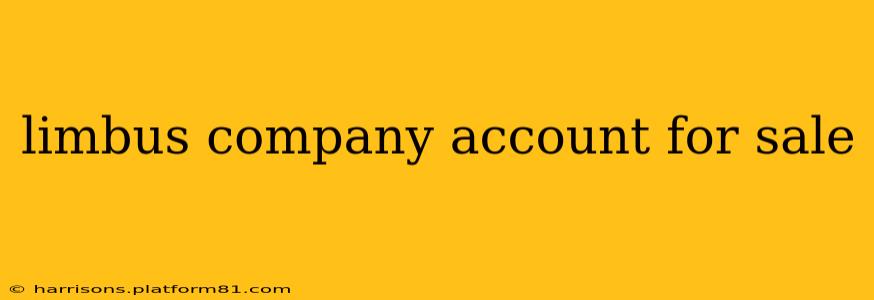 limbus company account for sale