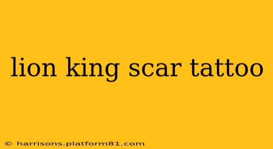 lion king scar tattoo
