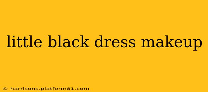 little black dress makeup