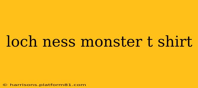 loch ness monster t shirt