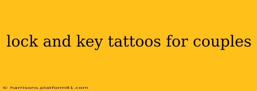 lock and key tattoos for couples