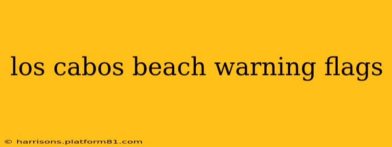 los cabos beach warning flags