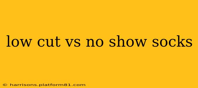 low cut vs no show socks
