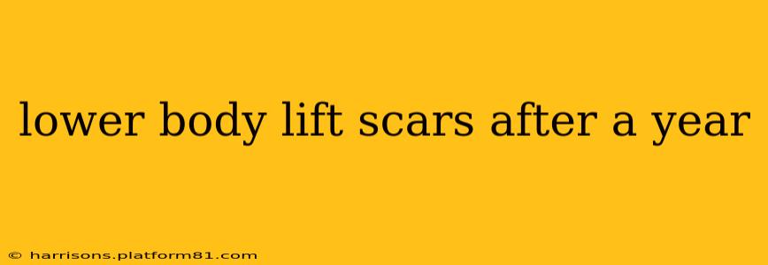 lower body lift scars after a year