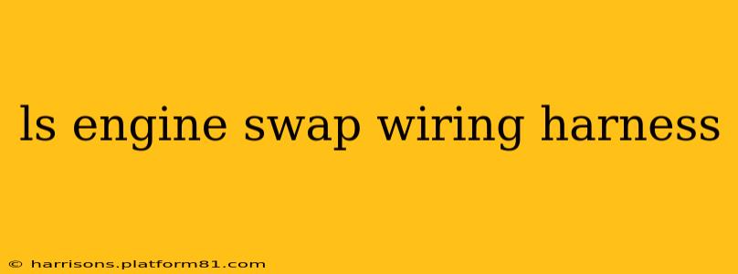 ls engine swap wiring harness
