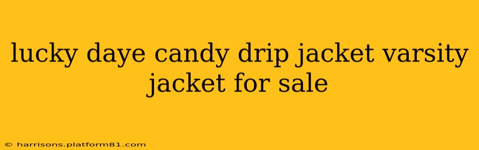 lucky daye candy drip jacket varsity jacket for sale