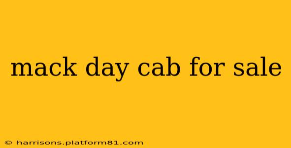 mack day cab for sale