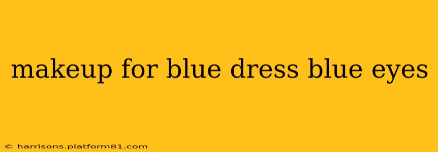 makeup for blue dress blue eyes