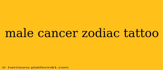 male cancer zodiac tattoo
