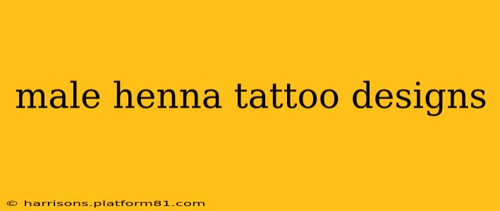 male henna tattoo designs
