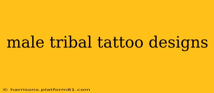 male tribal tattoo designs
