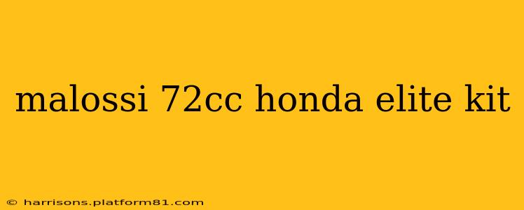 malossi 72cc honda elite kit