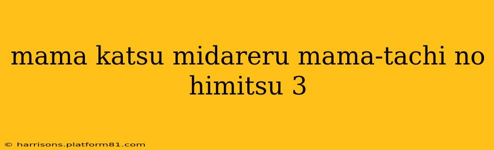 mama katsu midareru mama-tachi no himitsu 3