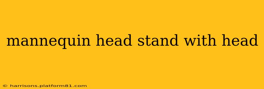 mannequin head stand with head